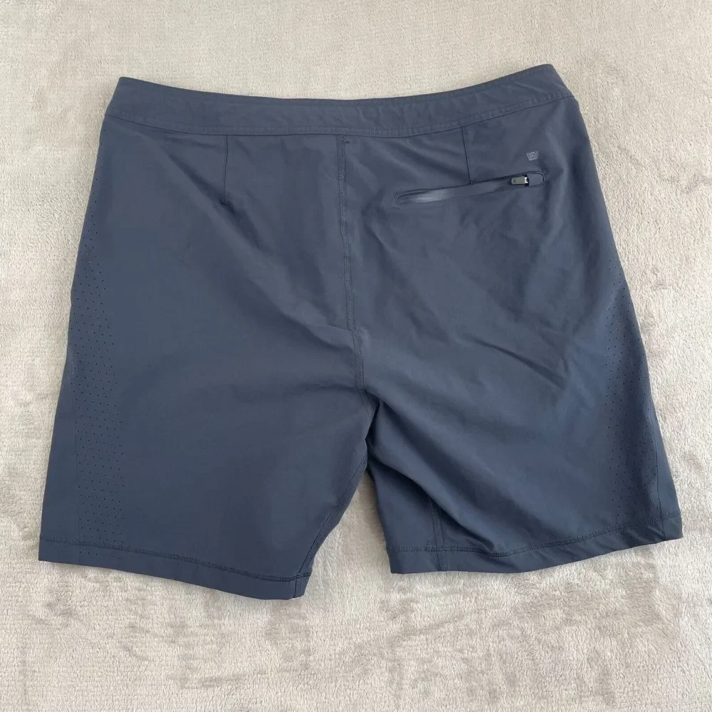 Mack Weldon Shorts Men XL Navy Blue Hybrid Performance Chino Board Short‎